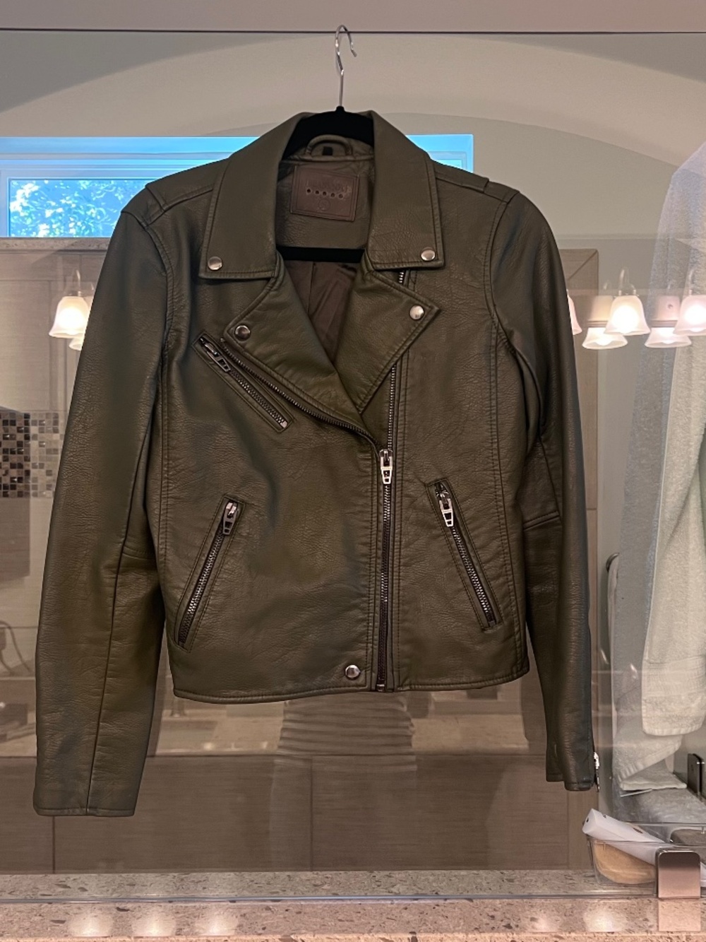Blank NYC Pleather Moto Jacket